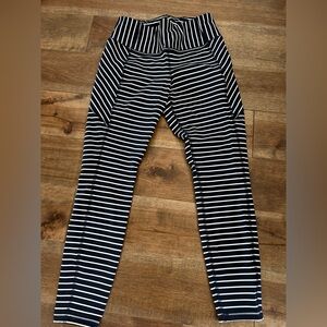 Athleta Women’s Navy Striped Leggings